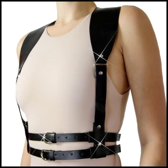 Punk Adjustable Body Chain Belt Gothic Rave Harness Fashion Accessory main image 4